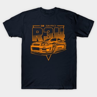 Skyline GTR R34 (Orange) T-Shirt